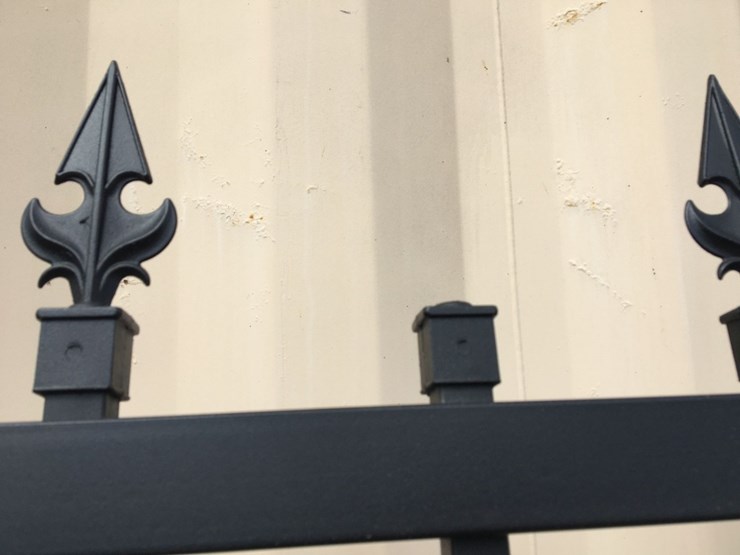 unused-20ft-bi-parting-wrought-iron-gate-w/deer-image-2