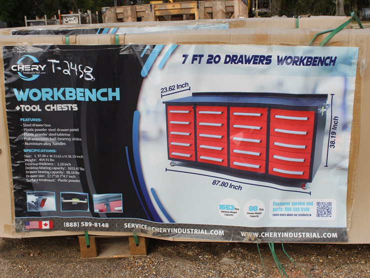 #3451-•-cherry-industrial-7ft-work-bench-image-2