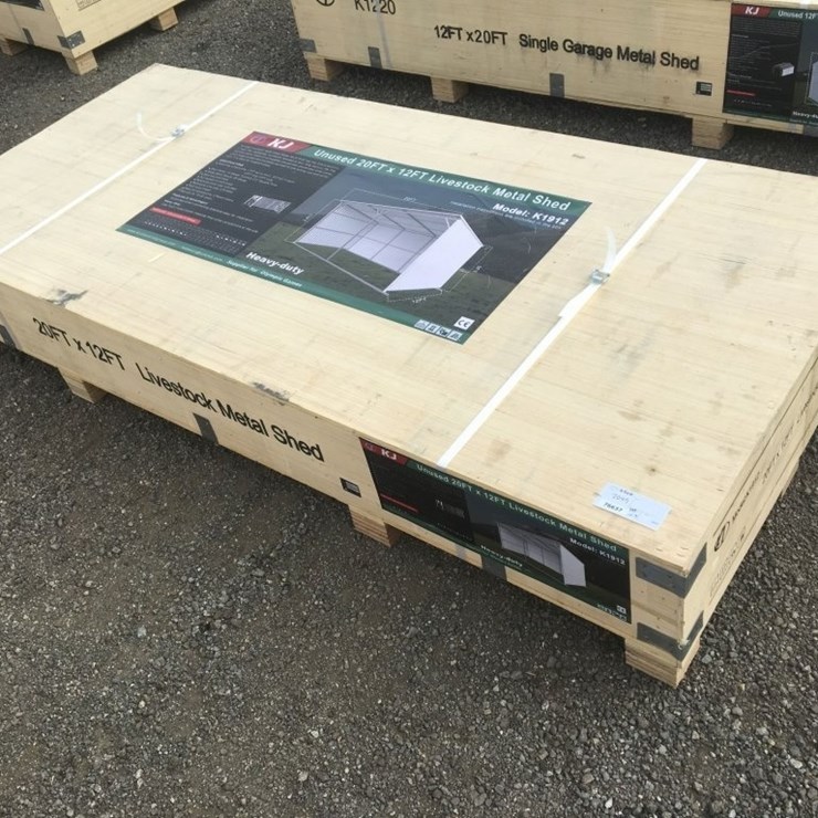 Unused 20ft x 12ft Livestock Metal Shed.