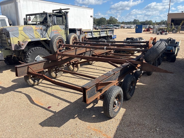 #1816-•-mobile-home-frame-with-axles-|-parts-or-repair-image-2