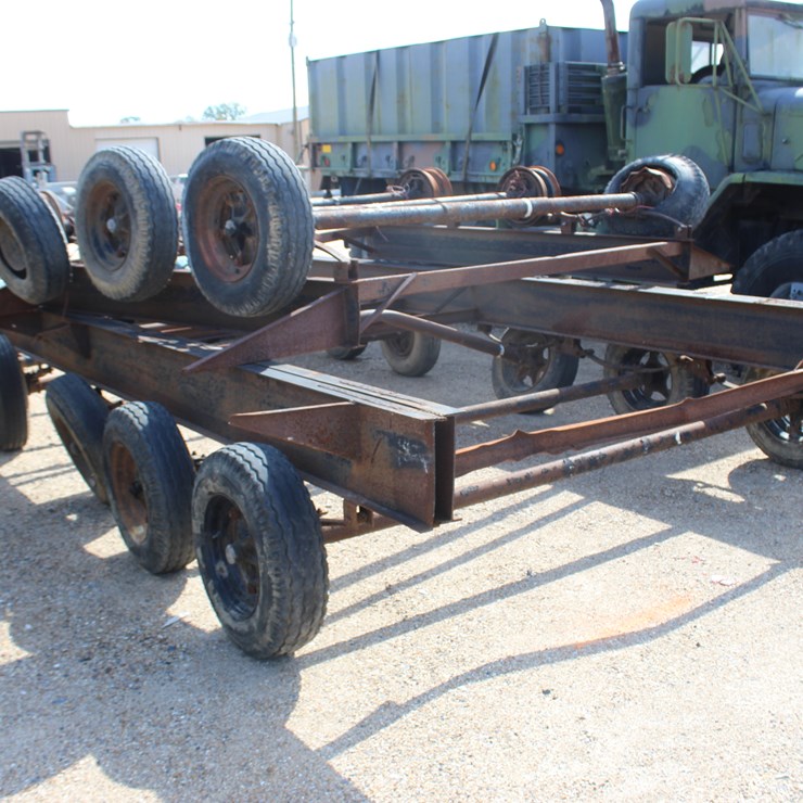 #1816 • MOBILE HOME FRAME WITH AXLES | PARTS OR REPAIR