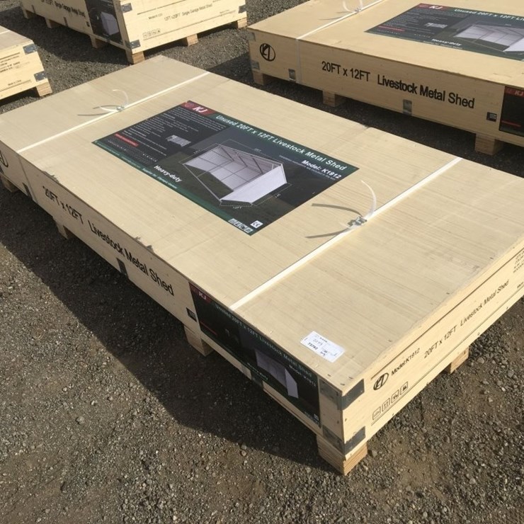 Unused 20ft x 12ft Livestock Metal Shed.