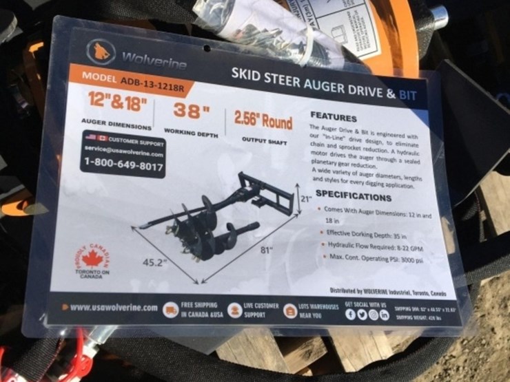 unused-wolverine-adb-13-1218r-hydraulic-auger-image-3