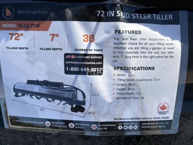 #240-•-wolverine-72"-skid-steer-tiller---model:-tl-12-72w-image-2