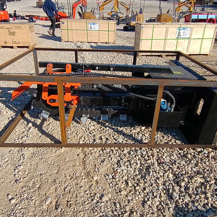#L59-012 • Mower King 48" Trencher Skid Steer Attachment