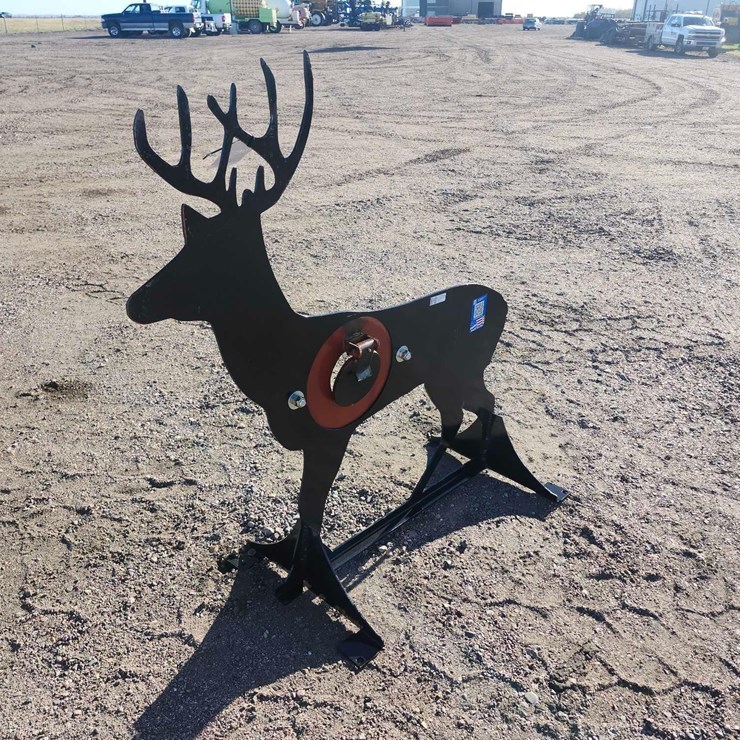 AR500 Steel Deer Shooting Target with Heart Flapper