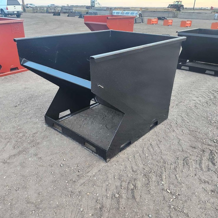 Skid Steer Hopper with Fork Pockets