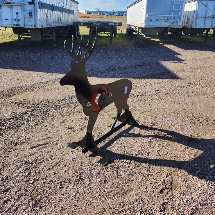 AR500 Steel Deer Shooting Target with Heart Flapper
