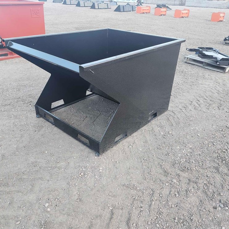 Skid Steer Hopper with Fork Pockets