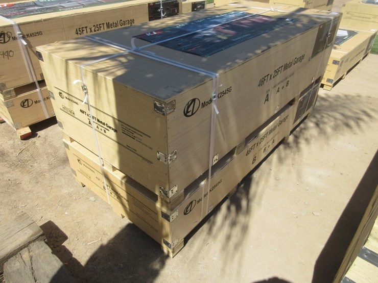 new-unused-46'-x-25'-single-garage-steel-shed,-image-4