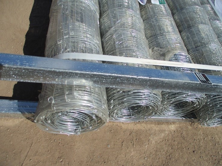 new-unused-4'-x-100'-steel-field-fence-rolls,-image-3