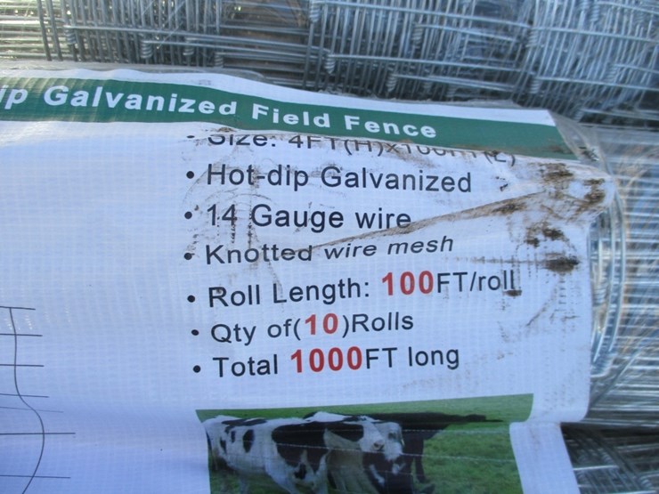 new-unused-4'-x-100'-steel-field-fence-rolls,-image-4