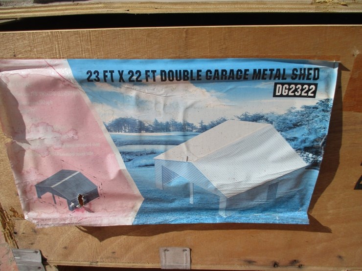 new-unused-23'x22'-double-garage-steel-shed-image-5