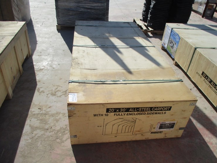 new-unused-20'-x-30'-all-steel-carport,-image-2