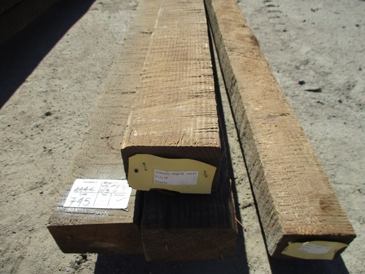 lot-of-(4)-unused-4"-x-6"-x-18'-wood-beams-image-3