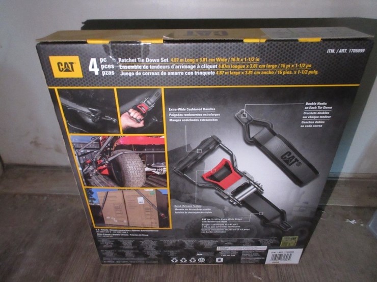 (4)-new-unused-16'-x-1/2"-cat-ratchet-straps,-image-2