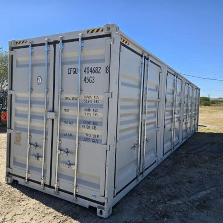 40ft High Cube Container with Side Doors (Damaged)