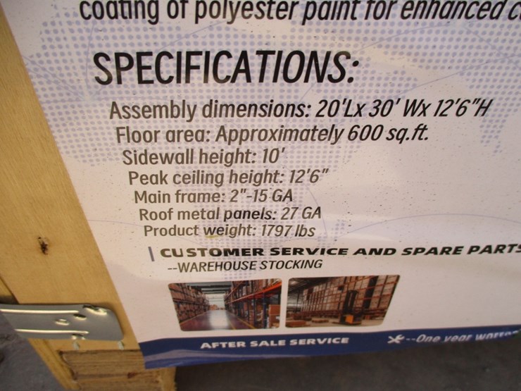 new-unused-20'-x-30'-all-steel-carport,-image-5