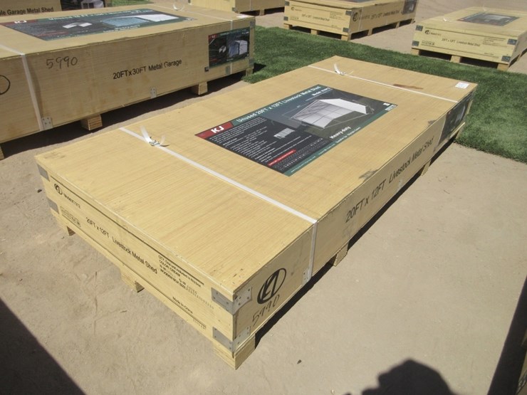 new-unused-12'-x-20'-metal-livestock-shelter-image-4