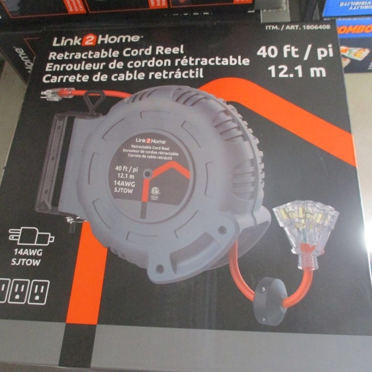 Unused Link 2 Home Electrical Cord & Reel,