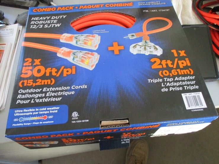 lot-of-unused-2-pack-50'-hd-extension-cords,-image-1