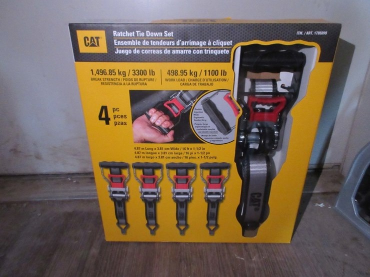 (4)-new-unused-16'-x-1/2"-cat-ratchet-straps,-image-1