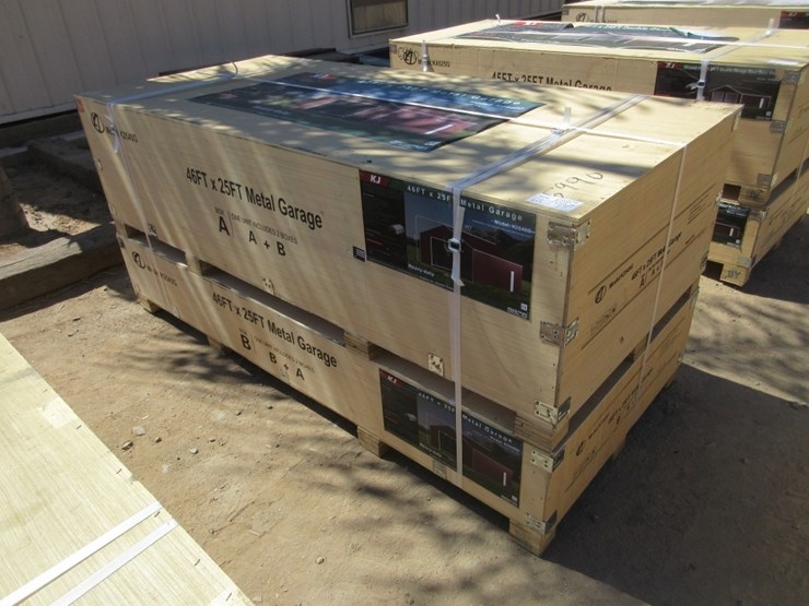 new-unused-46'-x-25'-single-garage-steel-shed,-image-1
