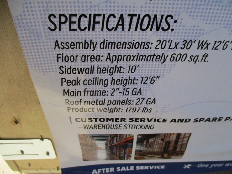 new-unused-20'-x-30'-all-steel-carport,-image-5