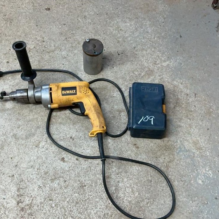 #109 • Dewalt 1/2” Electric Drill and Bits