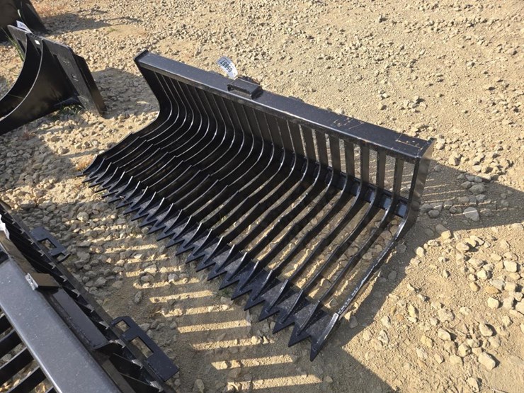 #5887-•-new-72"-skid-steer-fine-skeleton-bucket-low-side-image-1