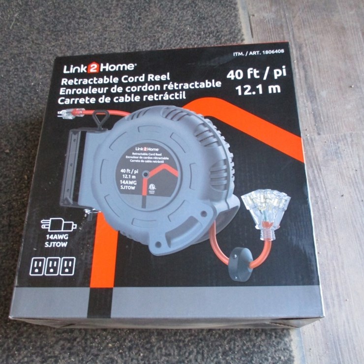 Unused Link 2 Home Electrical Cord & Reel,