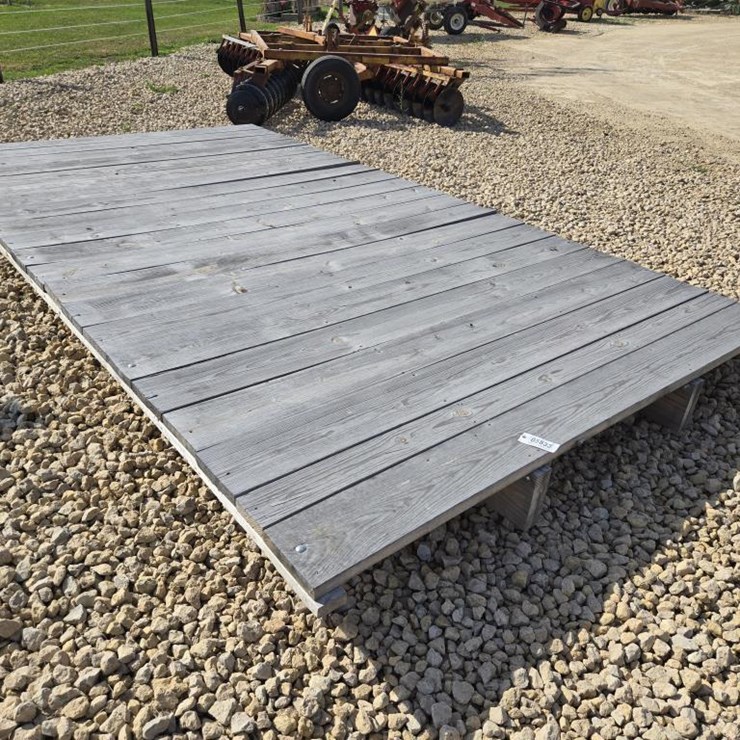 #5833 • NEW 8' X 16' WOODEN FLAT RACK