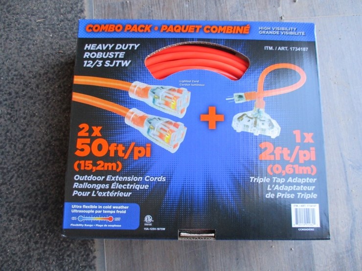 lot-of-unused-2-pack-50'-hd-extension-cords,-image-1