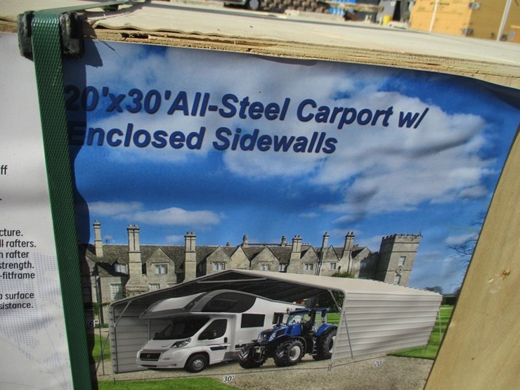 new-unused-20'-x-30'-all-steel-carport,-image-6