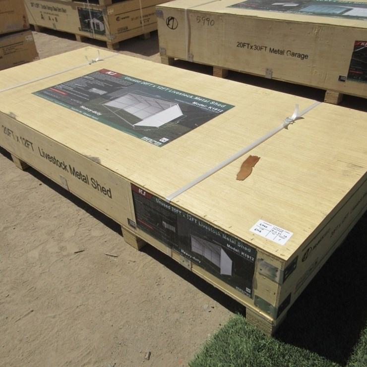 New Unused 12' x 20' Metal Livestock Shelter