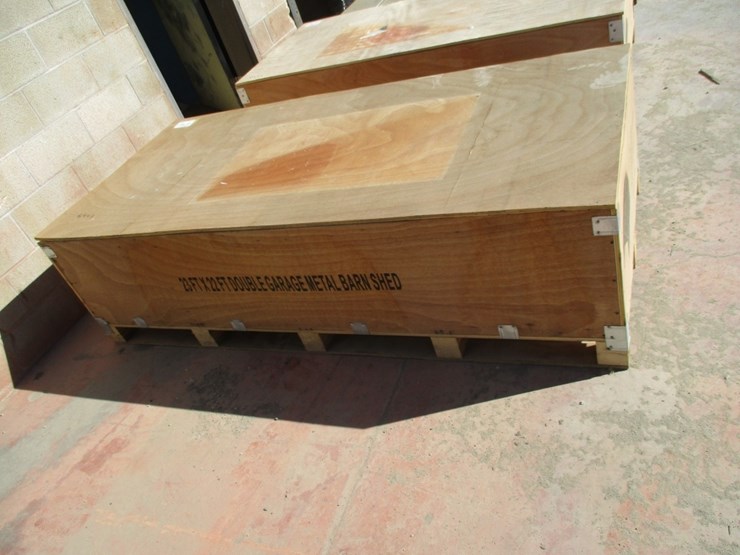 new-unused-23'x22'-double-garage-steel-shed-image-3