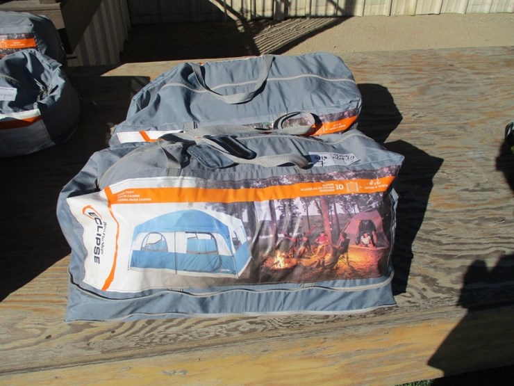 lot-of-(2)-eclipse-14'-x-10'-10-man-cabin-tents-image-1