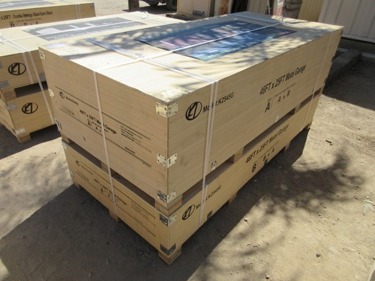 new-unused-46'-x-25'-single-garage-steel-shed,-image-2