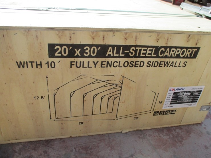 new-unused-20'-x-30'-all-steel-carport,-image-4