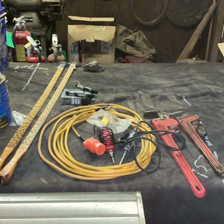 #757 • Pipe Wrenches, Soldering Irons and Various Parts