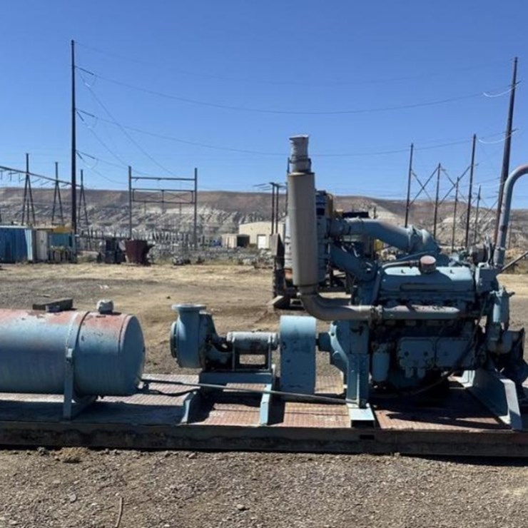 Skid Mounted Mission Pump Powered by Detroit Diesel Engine