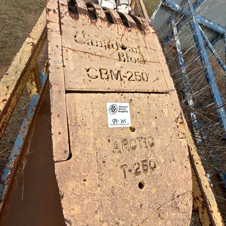 250 Ton 5-Sheave 1&1/8" Groove, Traveling Block & Hook