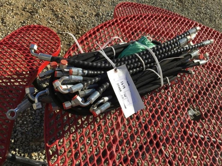 bundle-of-unused-hydraulic-hoses.-image-1