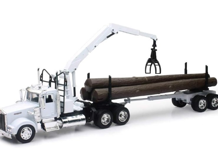 #93-•-kenworth-w900-log-carrier-truck-equipment-die-cast-1:32-scale,-model#-13743-image-1