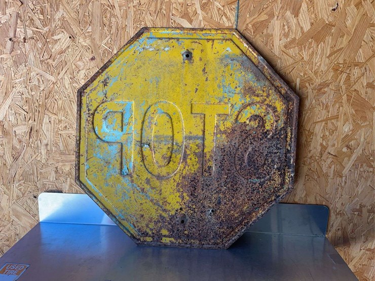 (4)-antique-car-part-sign-&-(1)-rustic-stop-sign-image-6