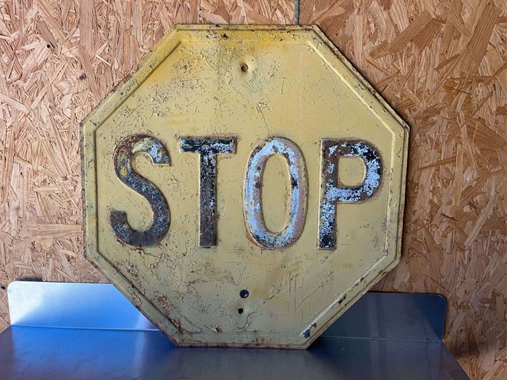 (4)-antique-car-part-sign-&-(1)-rustic-stop-sign-image-5