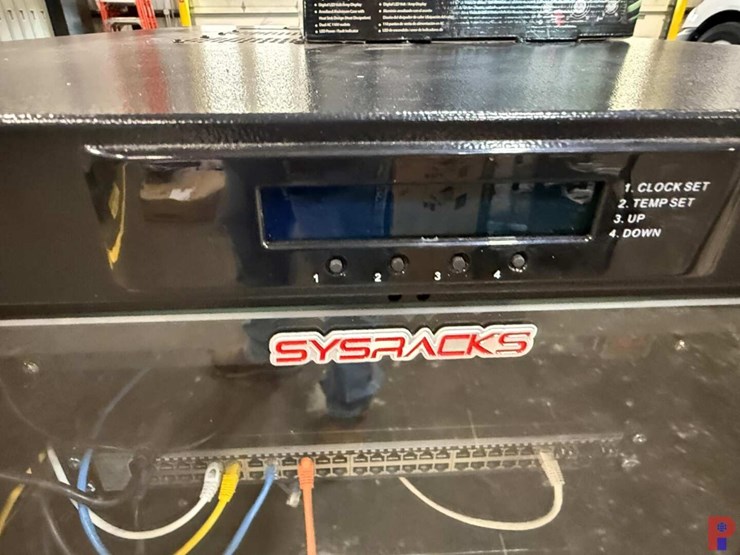 sysracks-server-rack-w/-temp-set,-apc-power-supply,-hp-400-printer,-hp-68710-printer,-scan-snap-ix5-image-8