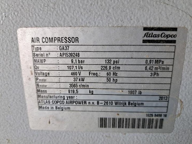 #165-•-2013-atlas-copco-air-compressor-image-3