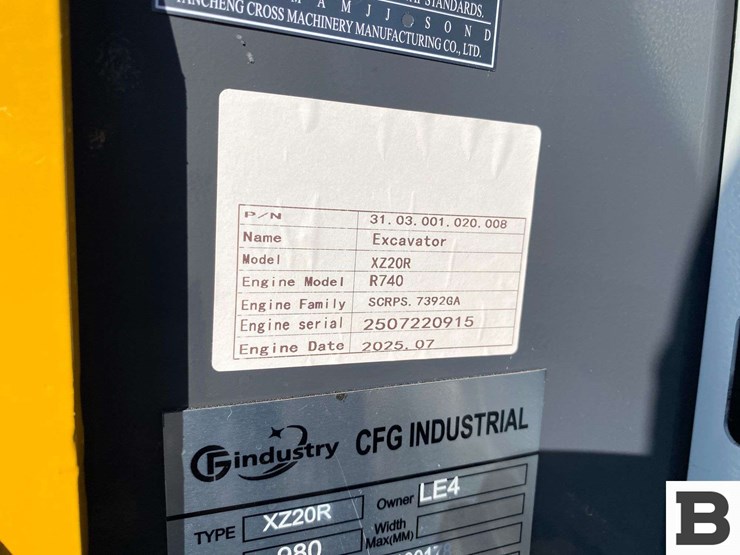 2025-cfg-industrial-xz20r-mini-excavator---eltopia,-wa-image-16