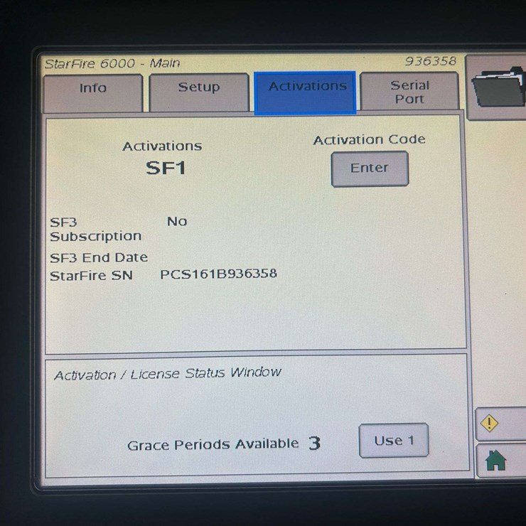 JOHN DEERE STARFIRE 6000